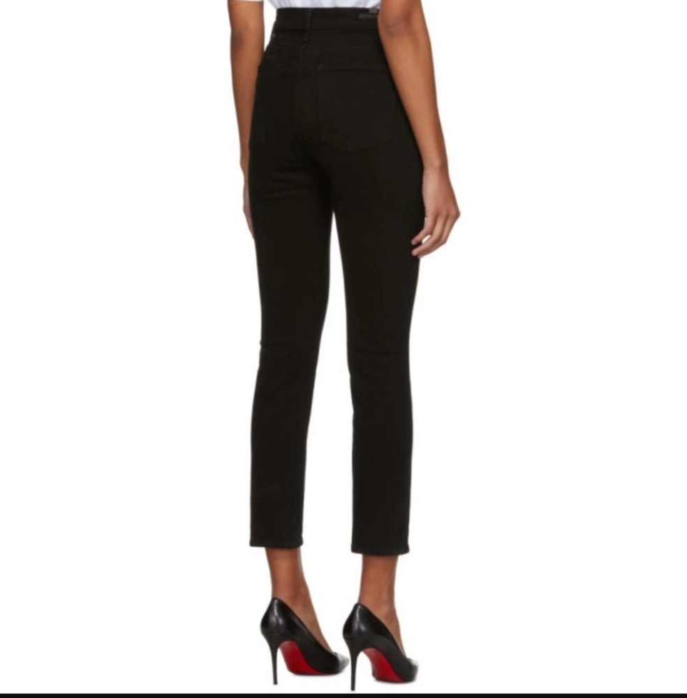 CITIZENS OF HUMANITY | Women's Black Olivia High-Rise Slim Ankle Jeans - Picture 3 of 10